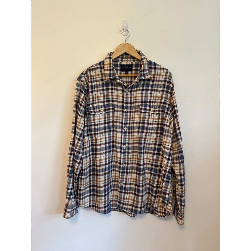 Lucky Brand Plaid Button Down Shirt | Size XL